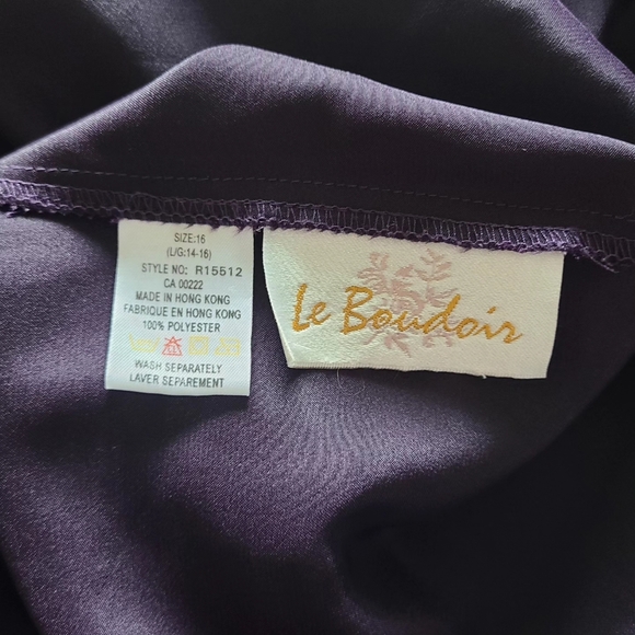 Deep Purple Maxi Slip Dress - Picture 4 of 4